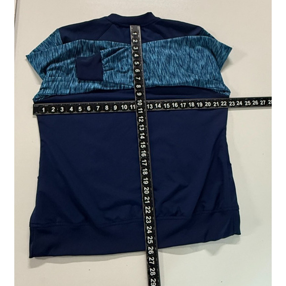 Dickies Jacket Womens Large Blue Marled Scrubs Dynamix Full Zip Warm Up Medical - Picture 7 of 12